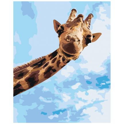 Gleznas pēc numuriem "Laimīgā žirafe" Z-MV149