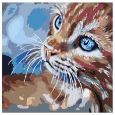 Gleznas pēc numuriem "Kaķis ar zilām acīm" A112
