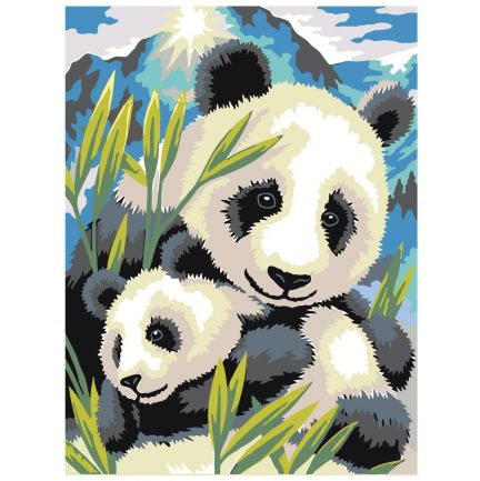 Gleznas pēc numuriem "Pandas" A48