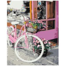Gleznas pēc numuriem "Rozā velosipēds" A5II-PK35017