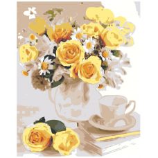 Gleznas pēc numuriem "Dzeltenās rozes" A5II-RDG-3856