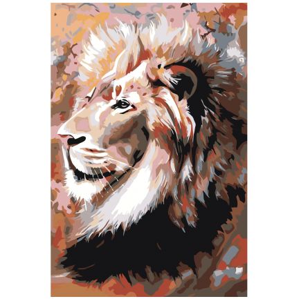 Gleznas pēc numuriem "Lauvas portrets" A64