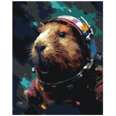 Gleznas pēc numuriem "Kapibara astronauts" EVEE-capybara-0008
