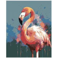 Gleznas pēc numuriem EVEE-flamingo-0003