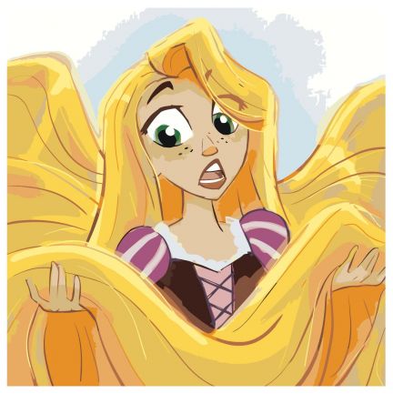 Gleznas pēc numuriem "Rapunzel" EVEE-rapunzel-0006