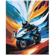 Gleznas pēc numuriem "Motociklists" IIIR-KSN022