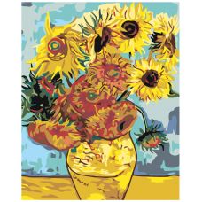 Gleznas pēc numuriem "Saulespuķes" KRYM-FL10