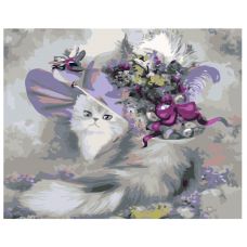 Gleznas pēc numuriem "Kaķis cepurē" KTMK-95821