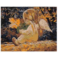Gleznas pēc numuriem "Eņģelis ar lapu" RA291
