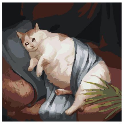 Gleznas pēc numuriem "Resns kaķis" Z-NA57