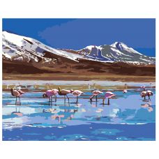 Gleznas pēc numuriem "Flamingo ezerā" Z3135