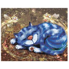 Gleznas pēc numuriem "Guļošais kaķis" ZEN-58