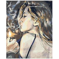 Gleznas pēc numuriem “Meitene ar cigareti” z6772v3