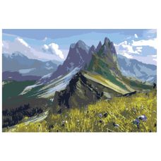 Gleznas pēc numuriem “Kalnu ainava” z6871