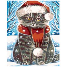 Gleznas pēc numuriem "Kaķu Ziemassvētki" A173