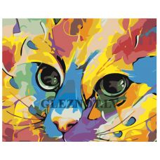 Gleznas pēc numuriem "Spilgts kaķis" A184