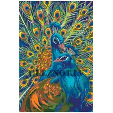 Gleznas pēc numuriem "Pāvi" A284