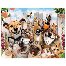 Gleznas pēc numuriem "Smieklīgi dzīvnieki" A427