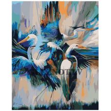 Gleznas pēc numuriem "Gārņi" A464