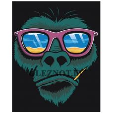 Gleznas pēc numuriem "Pērtiķis brillēs" A466