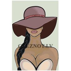 Gleznas pēc numuriem "Meitene cepurē" A5II-60AFI040