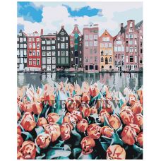 Gleznas pēc numuriem "Tulpes pilsētā" A5II-N896