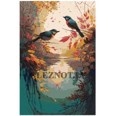 Gleznas pēc numuriem "Putni" AAAA-NK325