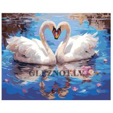 Gleznas pēc numuriem "Divi gulbji" AAAA-ST0054