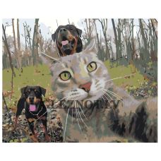 Gleznas pēc numuriem "Dzīvnieku pašbilde" AOKO-MS00034