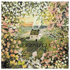 Gleznas pēc numuriem "Pavasara mājiņa" EVEE-art-0383
