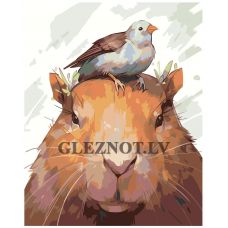 Gleznas pēc numuriem "Kapibara" EVEE-capybara-0004