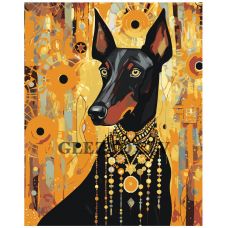 Gleznas pēc numuriem EVEE-dobermans-0023