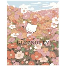 Gleznas pēc numuriem "Hello Kitty" EVEE-hellokitty-0001