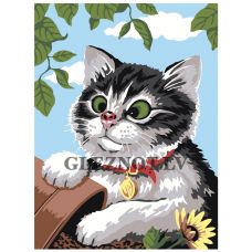 Gleznas pēc numuriem "Kaķēns" KRYM-AN08