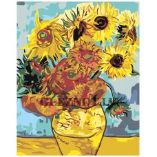 Gleznas pēc numuriem "Saulespuķes" KRYM-FL10