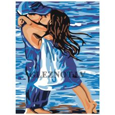 Gleznas pēc numuriem "Skūpsts" KRYM-FN11