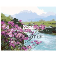 Gleznas pēc numuriem "Kalnu upe" KTMK-03109