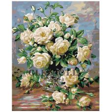 Gleznas pēc numuriem "Baltās rozes" KTMK-06181