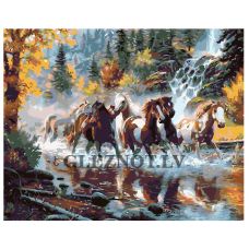 Gleznas pēc numuriem "Zirgi" KTMK-85845