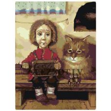 Gleznas pēc numuriem "Draugu pāris" RA008