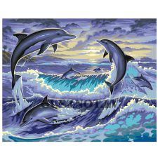 Gleznas pēc numuriem "Delfīni" RA123