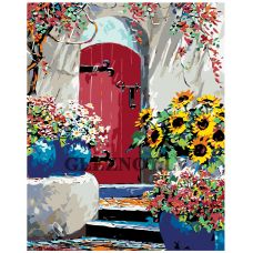 Gleznas pēc numuriem "Sarkanās durvis" RA220