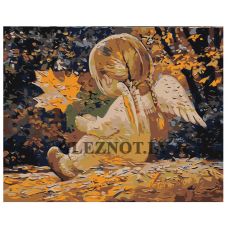 Gleznas pēc numuriem "Eņģelis ar lapu" RA291