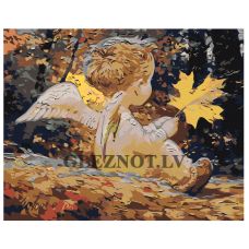 Gleznas pēc numuriem "Eņģelis ar lapu" RA292