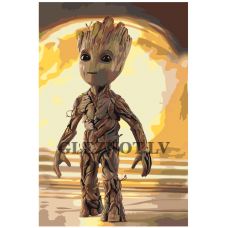 Gleznas pēc numuriem "Galaktikas sargs" Z-AB95