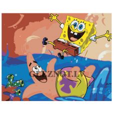 Gleznas pēc numuriem "Spongebob un Patriks" Z-NA130