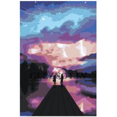 Gleznas pēc numuriem "Nakts romantika" Z-NA164