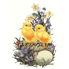 Gleznas pēc numuriem "Cāļi" Z-NA167