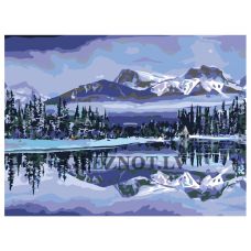 Gleznas pēc numuriem "Ziema kalnos" Z3683