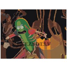 Gleznas pēc numuriem "Gurķa celšanās" z70651